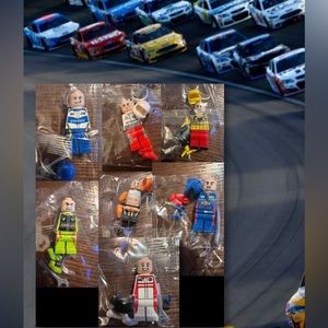 $1 RACE CAR DRIVER BUILDING BLOCK. NEW IN PLASTIC. $1 WITH ANY $10 ORDER OR MORE